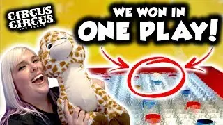 We WON in only ONE PLAY! Carnival games at Circus Circus Las Vegas