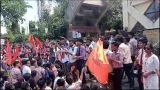 All college Student ABVP Protest, Assam University Silchar..
