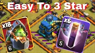 TH 12 New strategy // Inferno Dragon and Bat spell attack strategy // best air attack strategy TH 12