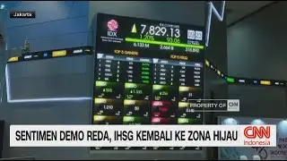 Sentimen Demo Reda, IHSG Kembali ke Zona Hijau