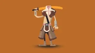 Juggernaut Dota 2 Vector Drawing in Illustrator