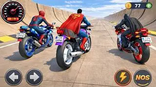 Impossible Superhero Bike Challenge - Extreme Dirt GT Stunts 3D - Android Gameplay