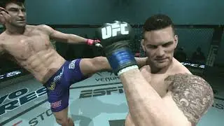 Jumping Switch Kick KO | Luke Rockhold vs Chris Weidman Knockout #ufc #ufc5