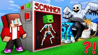 JJ Use a MOB SCANNER To Find Mikey in Minecraft - Maizen