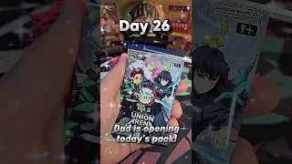 Day 26 My Dad is opening a pack of Demon Slayer Union Arena Vol.2 cards! #DemonSlayer
