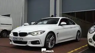 BMW F32 440i Remus cat back chrome tips Motech Performance