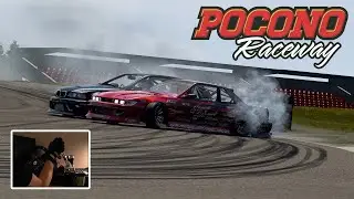 [VR] NEW Favorite Drift Track POCONO Raceway - Assetto Corsa | HP Reverb G2 + Steering Wheel