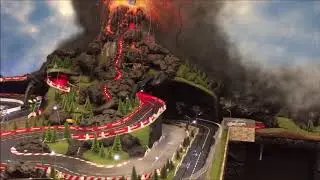 Carrera Digital 124 Etnadrom slot car racing circuit on active volcano