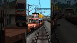 Train Simulator, RORO Train, Trucks on RAIL, Train Videos, Train Game #train #trainsim #traingame