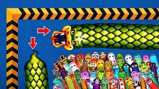 🐍WORMSZONE.IO | GIANT SLITHER SNAKE TOP 01 / Epic Worms Zone Best Gameplay! | No-8 | AG3