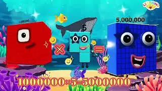 Таблица умножения NUMBERBLOCKS на миллион | УЧИМСЯ СЧИТАТЬ | УМНОЖЕНИЕ БОЛЬШИХ ЧИСЕЛ | learning city
