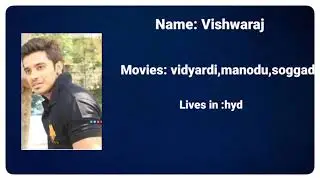 bigg boss 5 contestants vishwa biography