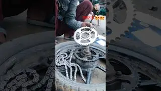 Apache ka chain sprocket change #best #RTR  #tvs