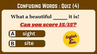 Confusing Words Quiz#4 Can You Pass This Quiz? || Words Often Confused Quiz || English Grammar Quiz