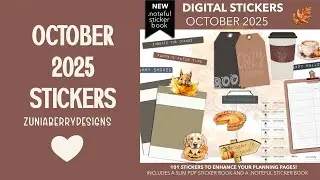 October 2025 digital stickers are here! Plus a couple of surprises