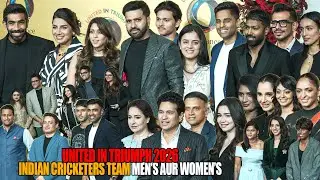 Indian Cricketers Team Men&rsquo;s aur Women&rsquo;s with Wife and Family at United In Triumph 2026