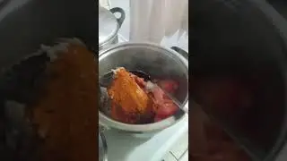 Salomon fish's heads curry n vegetables soup