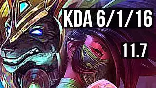 NASUS vs AKALI (TOP) | 6/1/16, Rank 6 Nasus, Dominating | EUW Challenger | v11.7