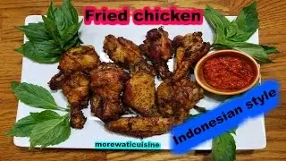 Indonesian Fried Chicken Wing with Lemongrass and Galangal/Ayam Goreng Sereh & Lengkuas