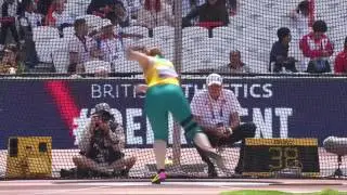 Sarah EDMISTON | Bronze Women&rsquo;s Discus F44 | Final | London 2017 World Para Athletics Championships