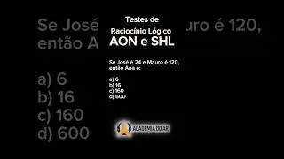 Teste seu Racioc&iacute;nio L&oacute;gico para SHL e AON #avia&ccedil;&atilde;o #comissariadebordo #processoseletivo #aon #shl