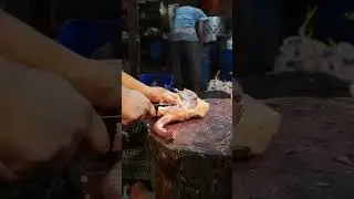 Excellent Fastest Giant Chicken Meat Butter Smooth Cutting Skill By Expert Butcher In Chicekn Shop |