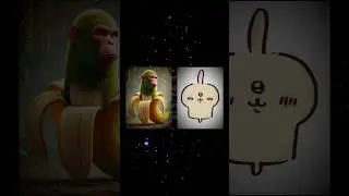 Chiikawa, chimpanzini bananini, banan czyli sraka Brainrot #brainrot #animation #funny