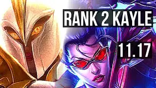 KAYLE vs VAYNE (MID) | Rank 2 Kayle, 14/3/7, Godlike | KR Challenger | v11.17
