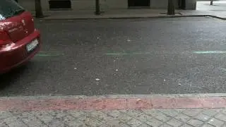 Hail in Madrid