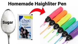 How to make highlighter pen without Colour/homemade HighlighterPen/homemade highlighterpen/#pen #diy