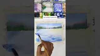how to paint water reflections with Watercolor | Watercolor reflection