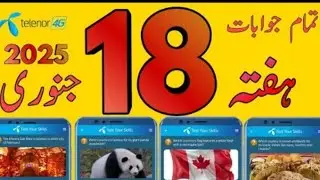 18/01/2025 today myTelenor question and answer #answer #questionandanswer #games #money #freemb#quiz