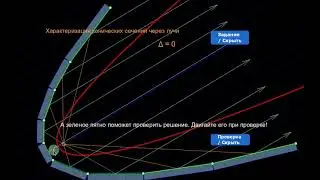Демонстрация вторая к модели "...характеризация кривой через параллельность отраженных лучей".
