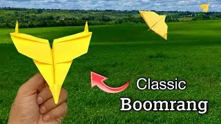 new classic airplane, flying paper classic plane, origami fly airplane, new boomrang,