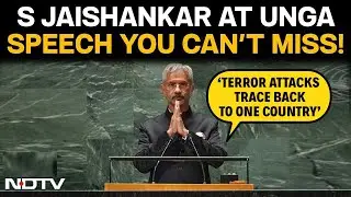 Jaishankar UNGA Speech | EAM S Jaishankar's Speech At UNGA: 'Major Terror Attacks Trace Back To...'