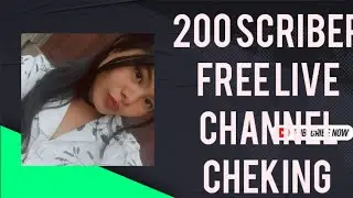 Live stream free promotion 100 scriber channel cheking