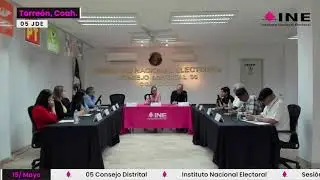 #INEenVIVO | Sesión Extraordinaria del Consejo 05 Distrital del Instituto Nacional Electoral