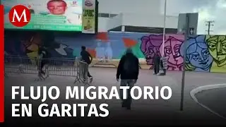 Aumenta flujo migratorio en garitas de Baja California previo a investidura de Trump