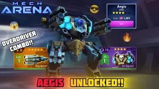 I Unlocked Aegis + Overdriver Combo in Mech Arena 🤯🔥 | #mecharena #gaming #gameplay