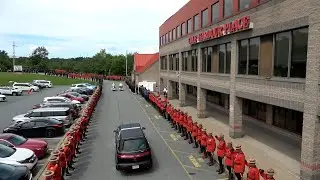 Memorial held for officer killed in mass shooting