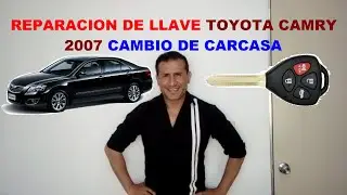 TOYOTA CAMRY 2007 REPARAR LLAVE CAMBIO DE CARCASA Cómo cambiar el chip de una llave rota a una nueva
