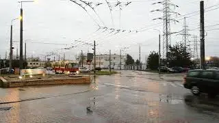 Jelcz 120MTE #10121 zjeżdża do zajezdni