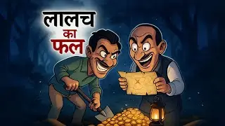 लालच का फल || LALACH KA PHAL || MORAL KAHANI || HINDI KAHANIYAN || ANIMATION ||