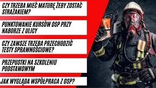 KIEDY PUNKTY ZA KURSY OSP NIE SĄ LICZONE? CZY TRZEBA MIEĆ MATURĘ? PRZEPUSTKI NA KURSIE PODSTAWOWYM!