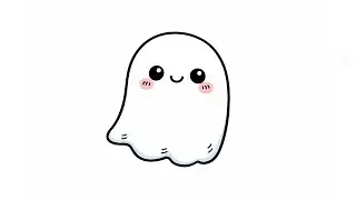 Easy Ghost Drawing 👻 | Simple Step-by-Step Art for Beginners