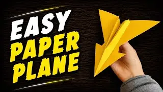 How to make paper airplane? origami video tutorial (HandMadePlane05)