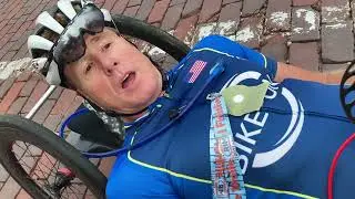 Steve Chapman wins 10-mile wheeler and hand cyclists race at HAP Crim Festival of Races
