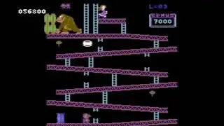 Donkey Kong C64 Ocean Emulated High Score 102,800