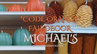 &bull;CODE ORANGE&bull; FALL DECOR 2024 SNEAK PEEK AT MICHAEL'S 🍁🍂#michaelscraftstore #fall #halloweenhunting