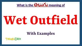 Wet Outfield Meaning in Telugu | Wet Outfield in Telugu | Wet Outfield in Telugu Dictionary |